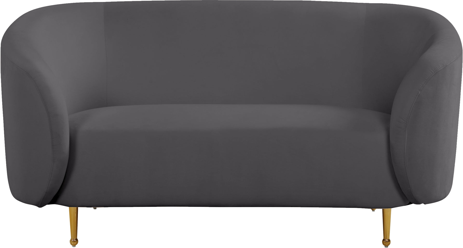 Lavilla Grey Velvet Loveseat image