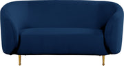 Lavilla Navy Velvet Loveseat image