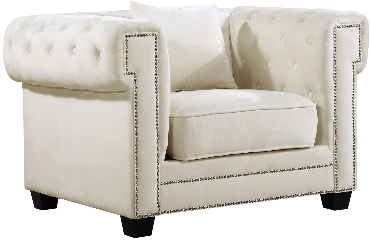 Bowery Cream Velvet Chair image