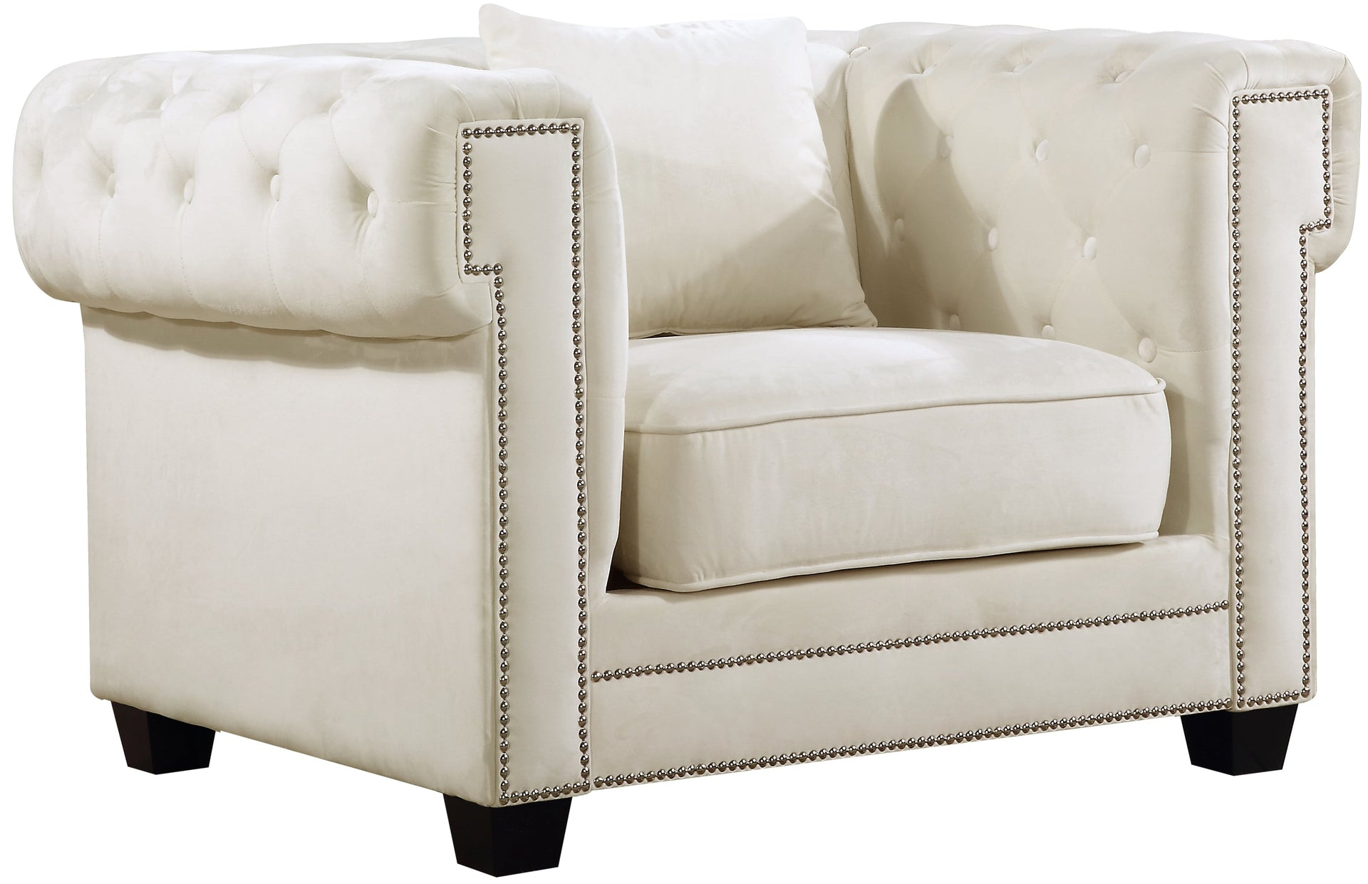 Bowery Cream Velvet Chair image