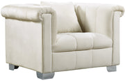Kayla Cream Velvet Chair image