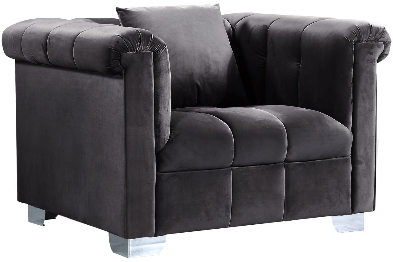 Kayla Grey Velvet Chair image