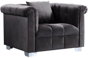 Kayla Grey Velvet Chair image