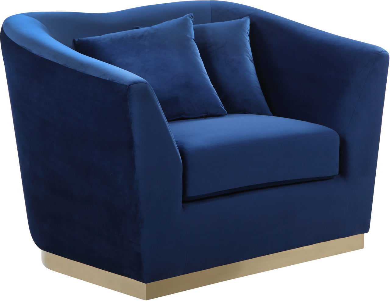 Arabella Navy Velvet Chair image