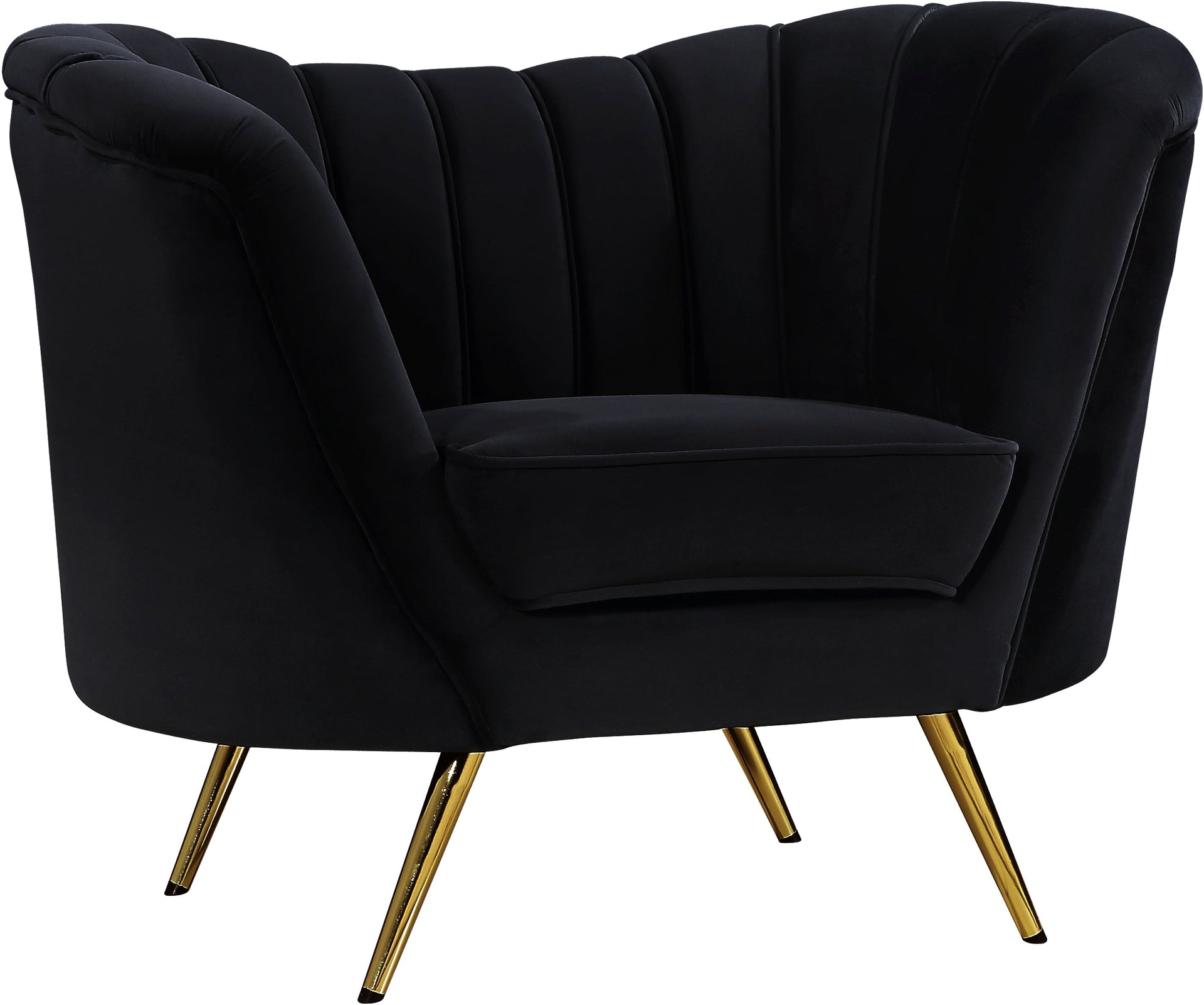 Margo Black Velvet Chair image