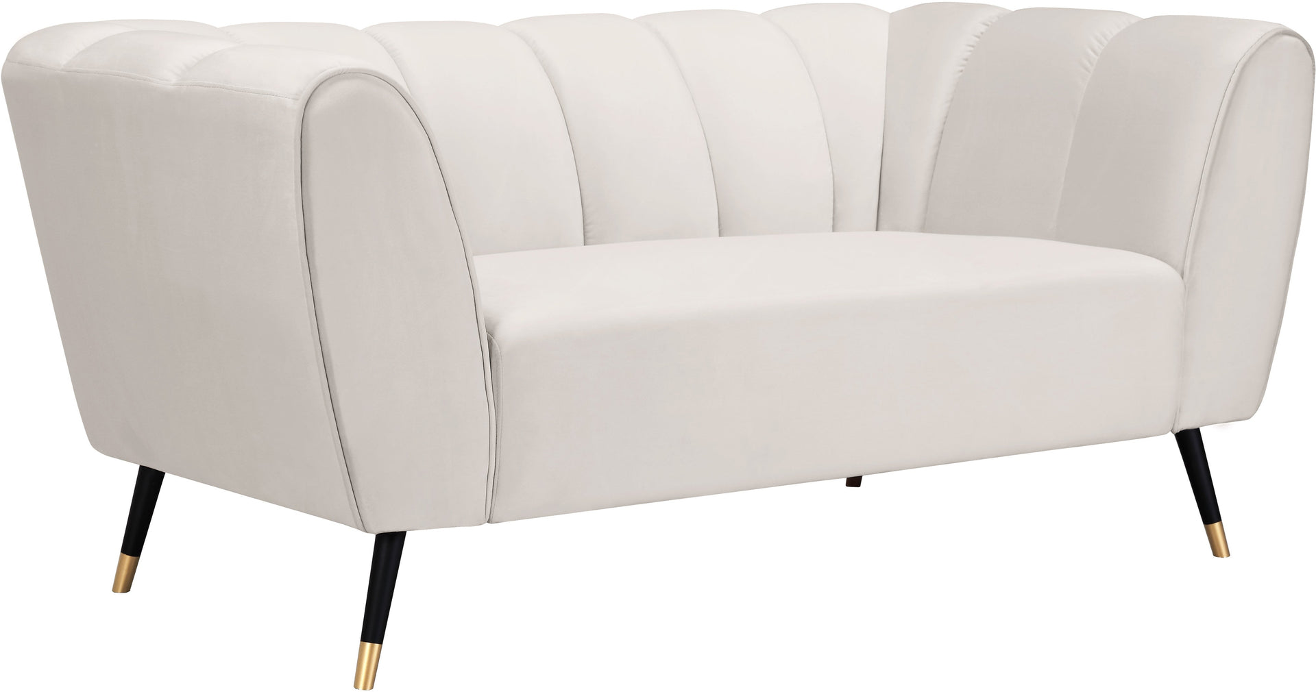 Beaumont Cream Velvet Loveseat image