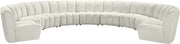 Infinity Cream Velvet 9pc. Modular Sectional image