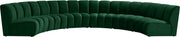 Infinity Green Velvet 6pc. Modular Sectional image