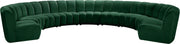 Infinity Green Velvet 9pc. Modular Sectional image
