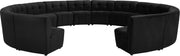 Limitless Black Velvet 14pc. Modular Sectional image
