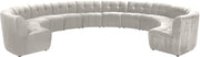 Limitless Cream Velvet 12pc. Modular Sectional image