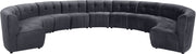 Limitless Grey Velvet 11pc. Modular Sectional image
