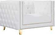 Michelle White Faux Leather Chair image