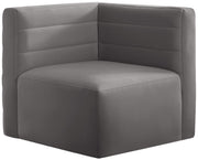 Quincy Grey Velvet Modular Corner Chair image