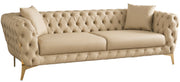 Aurora Beige Faux Leather Sofa image
