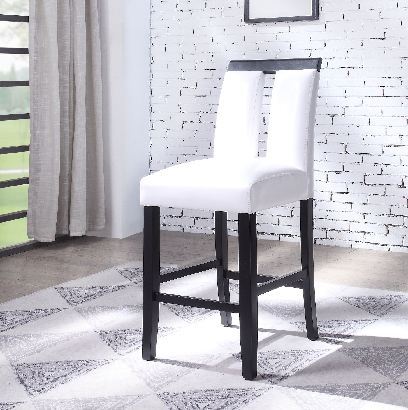 ACME Bernice Counter Height Chair (Set of 2) in Black 70657 image