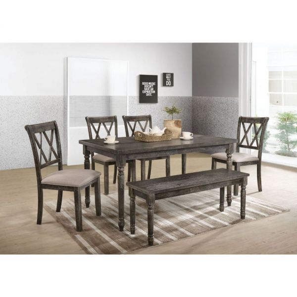 Claudia II Dining Table, Chair and Bench