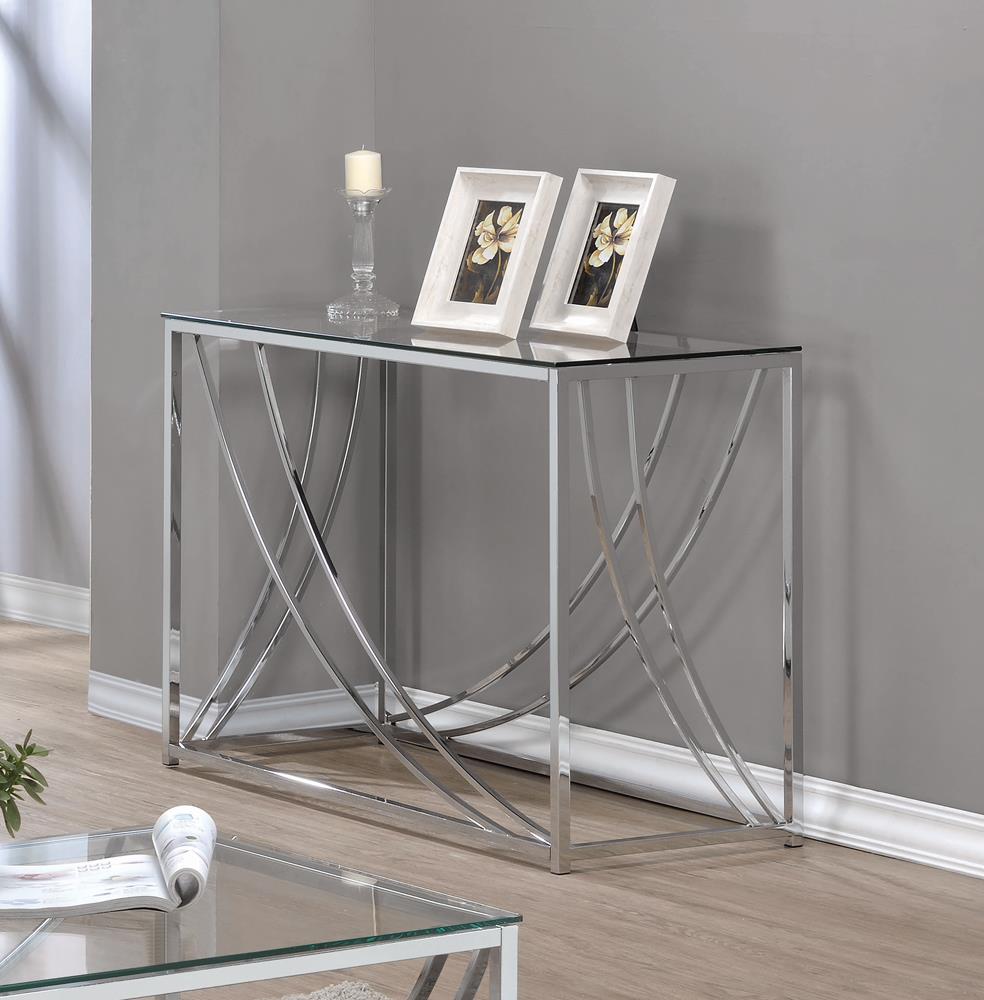G720498 Contemporary Chrome Sofa Table image