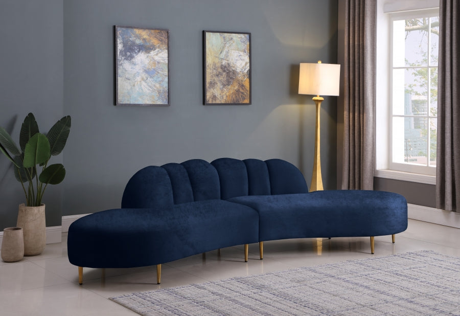 Terciopelo Divino 2ud. Azul seccional