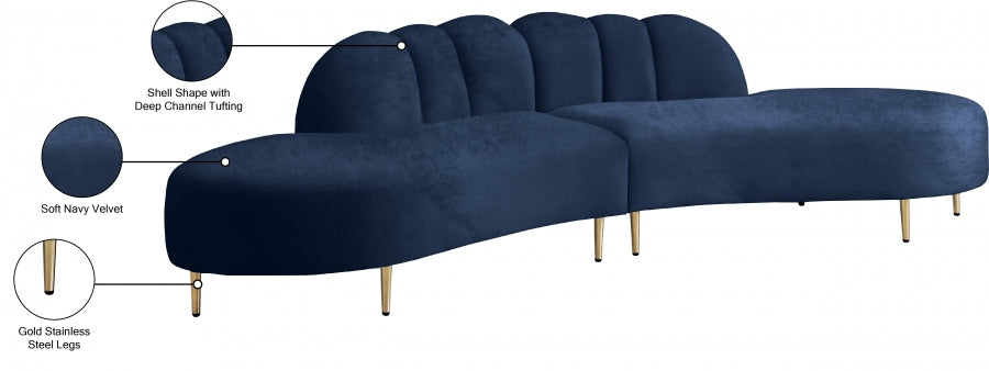 Terciopelo Divino 2ud. Azul seccional