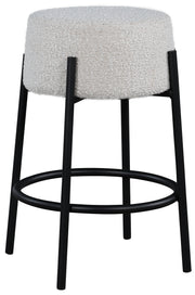 Avalon Cream Boucle Fabric Counter Stool image