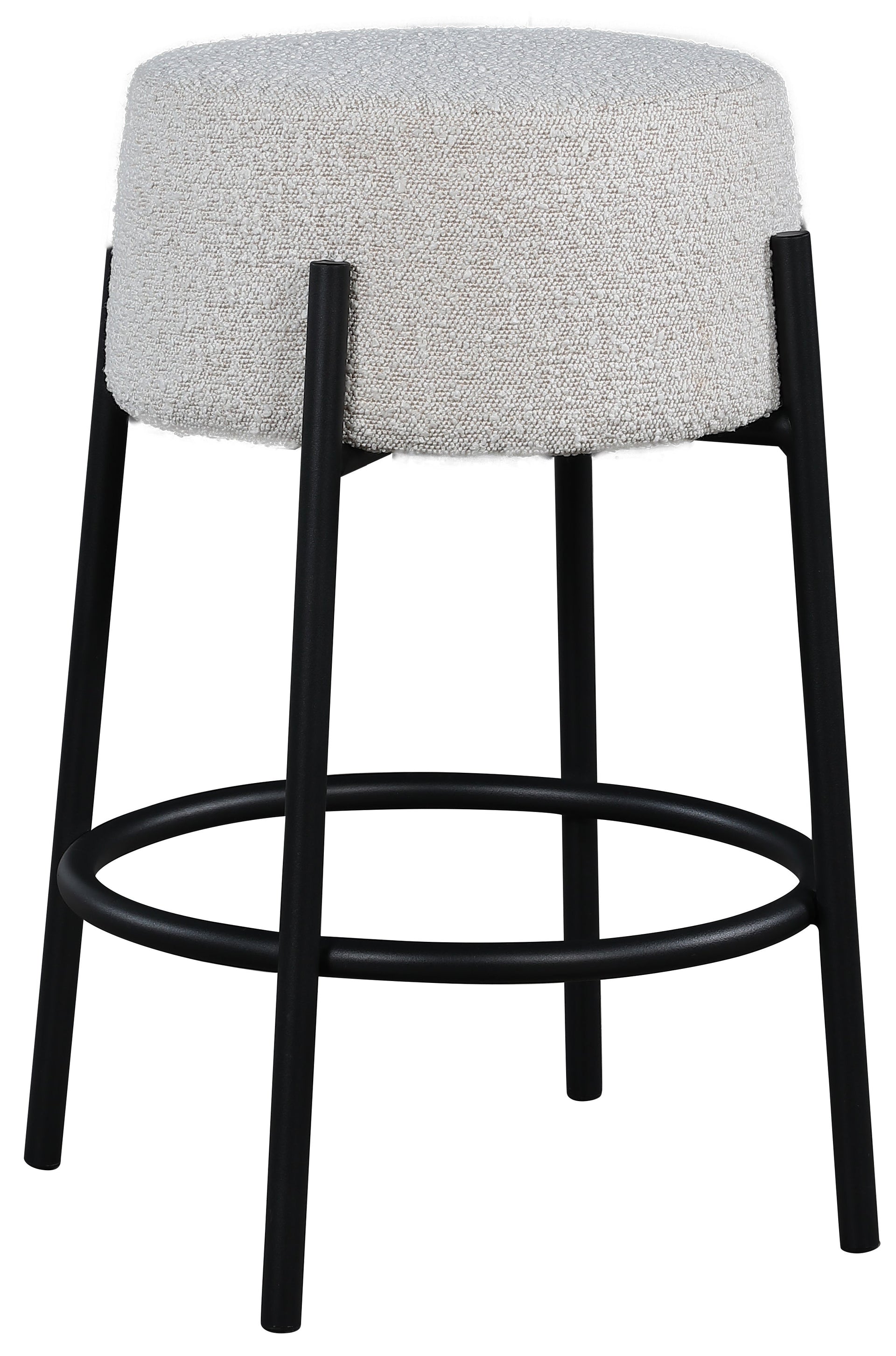 Avalon Cream Boucle Fabric Counter Stool image