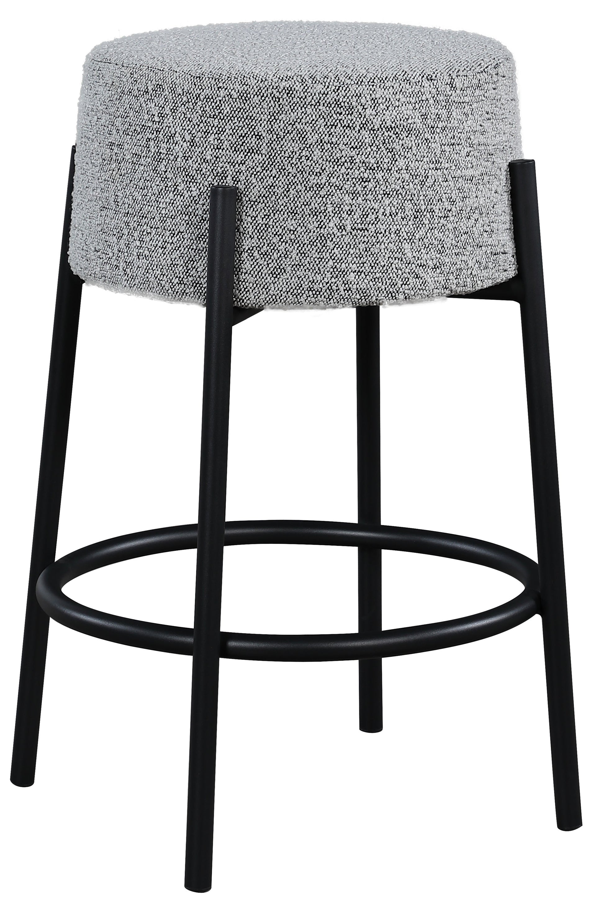 Avalon Grey Boucle Fabric Counter Stool image