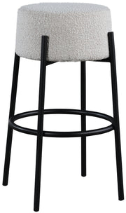 Avalon Cream Boucle Fabric Bar Stool image