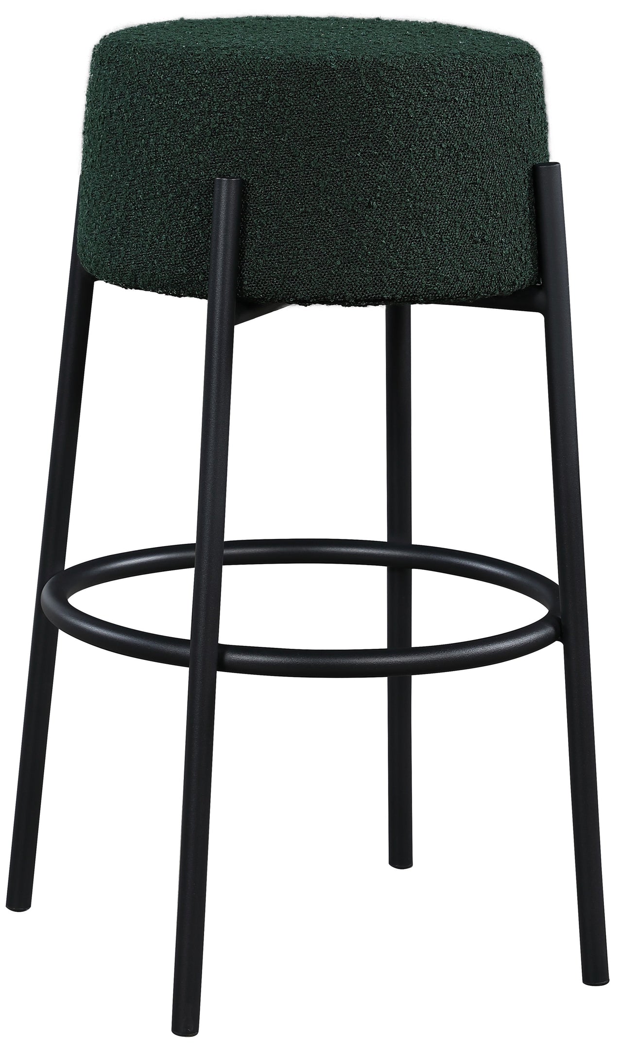 Avalon Green Boucle Fabric Bar Stool image