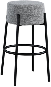 Avalon Grey Boucle Fabric Bar Stool image