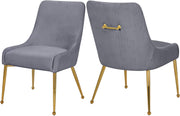 Ace Grey Velvet Dining Chair image