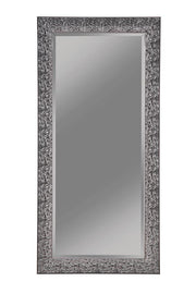Transitional Black Mosaic Rectangular Mirror image