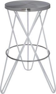 Mercury White / Silver Bar Stool image