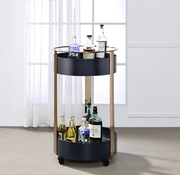 Narrel Onyx & Copper Serving Cart image