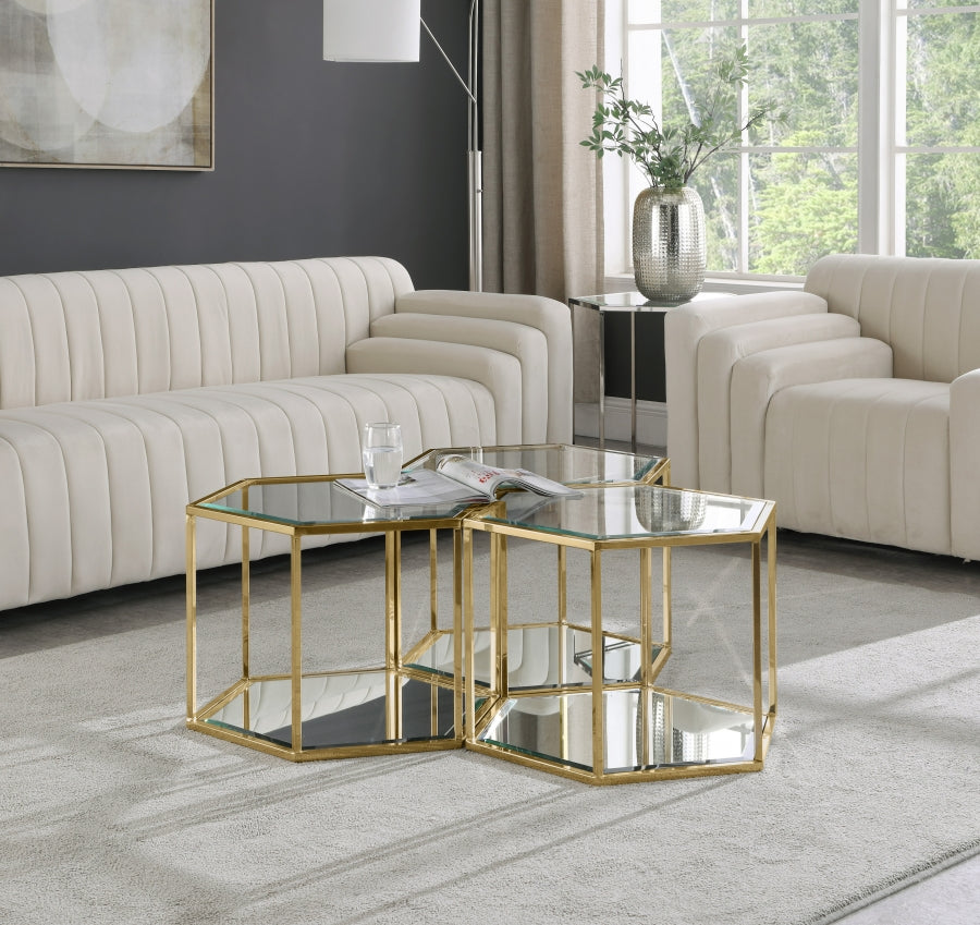 Mesa de centro modular Sei de 3 piezas