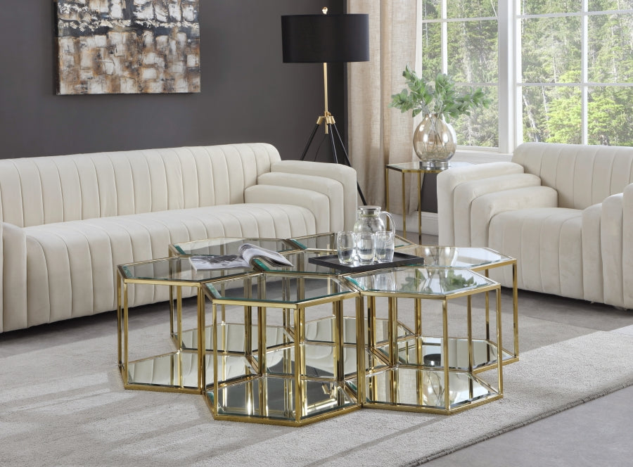 Mesa de centro modular Sei de 7 piezas