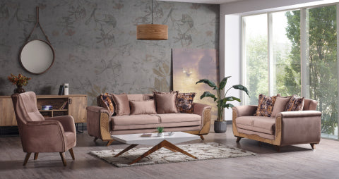 Alyans Convertible Livingroom Set Brown