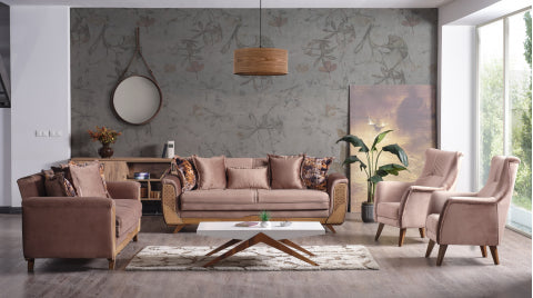 Alyans Convertible Livingroom Set Brown