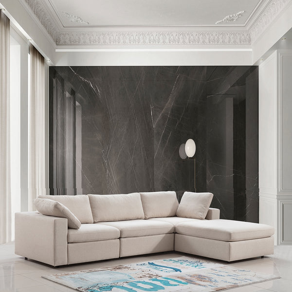 Arny Sand Large Modern Reversible Sectional. COMING SOON
