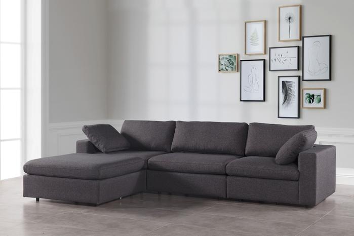 Arny Smoke Large Modular Sectional