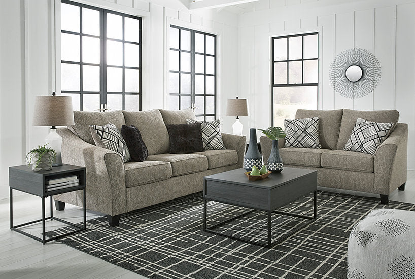 Ashley 86904 Barnesley Sofa Loveseat Platinium