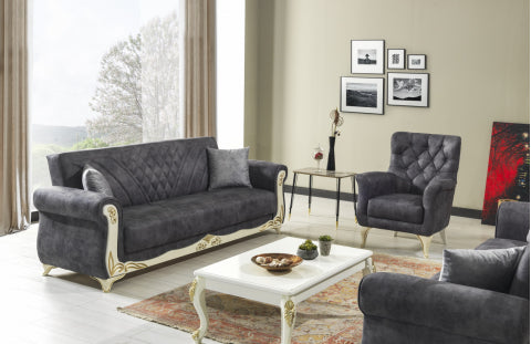 Asos Convertible Livingroom Set Evon Antrasit