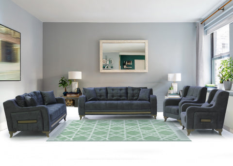 Atlantis Convertible Livingroom Set Gray.Coming Soon