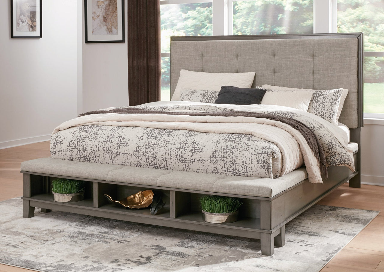 Hallanden King Panel Bed with Storage image