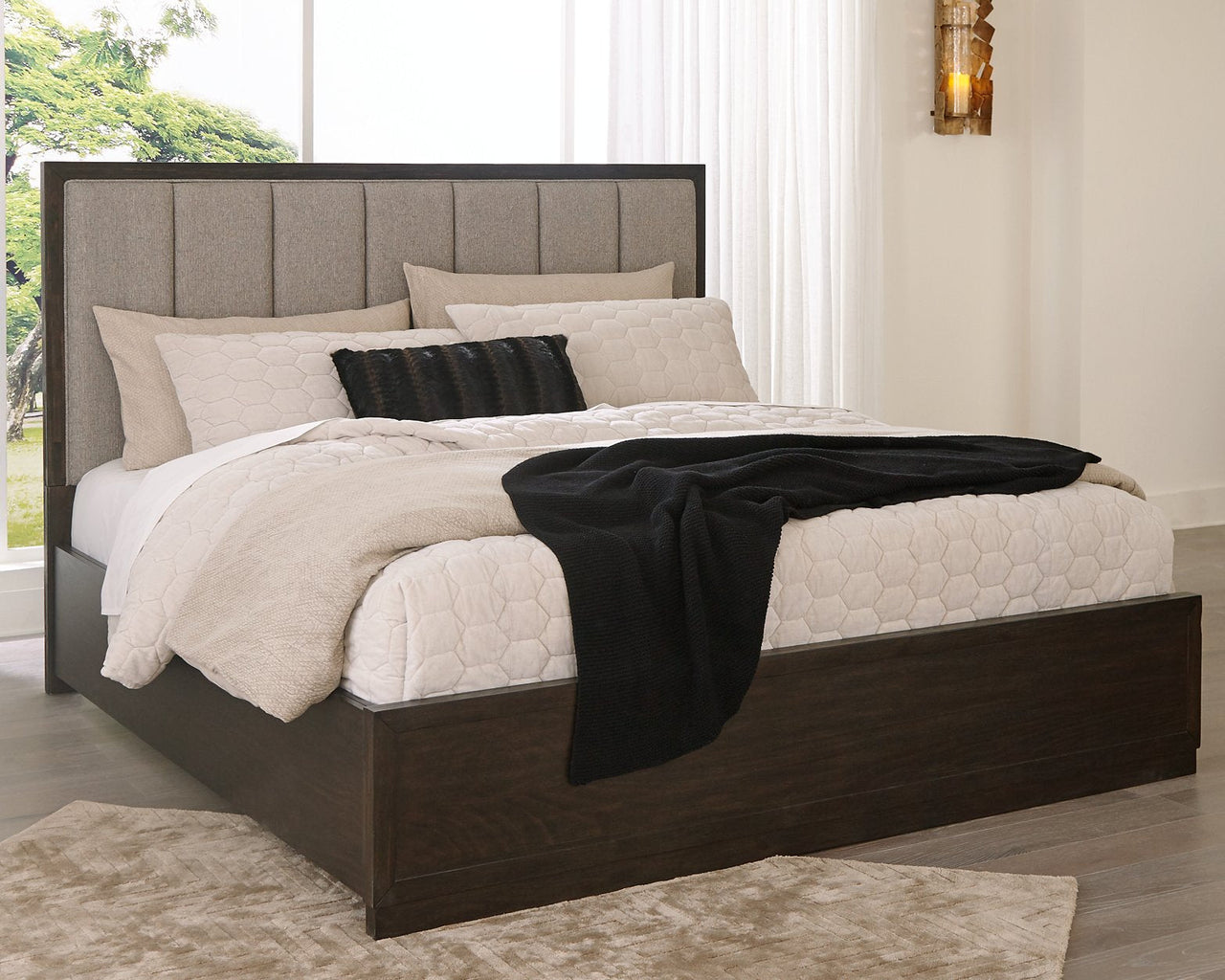 Bruxworth California King Upholstered Panel Bed image