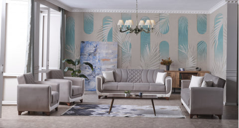 Berre Convertible Livingroom Set Gray.Coming Soon.