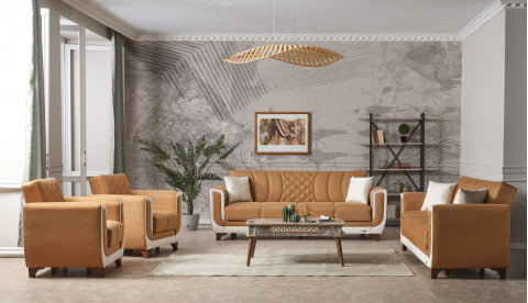 Berre Convertible Livingroom Set Brown