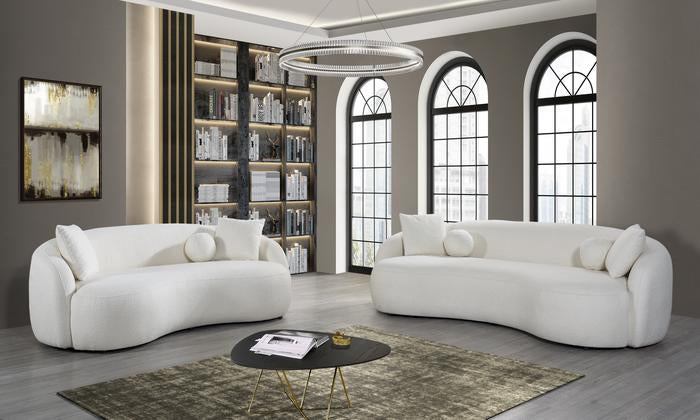 Bonita Ivory Boucle Sofa and Loveseat Set.Coming Soon.