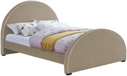 Brody Beige Velvet Full Bed image