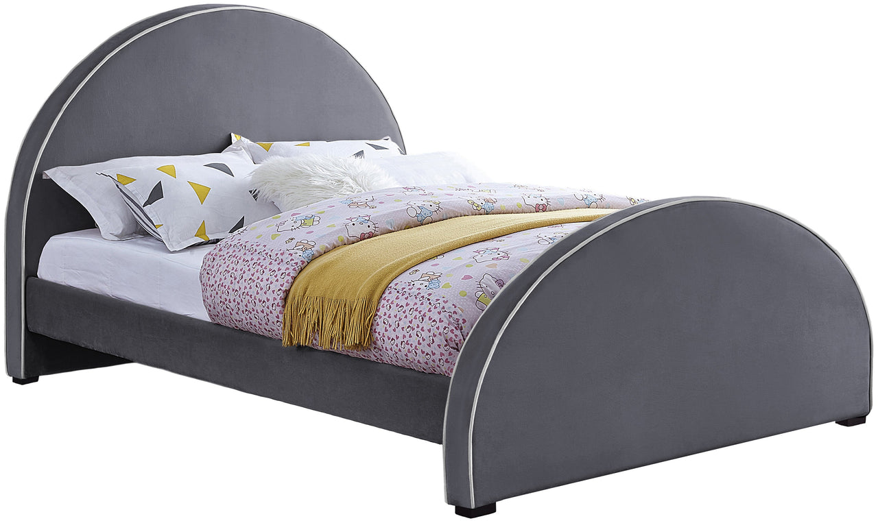 Brody Grey Velvet King Bed image